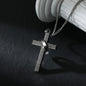Light Wind Titanium Steel Cross Necklace Sweater Chain Cold New Era Fashion LLc