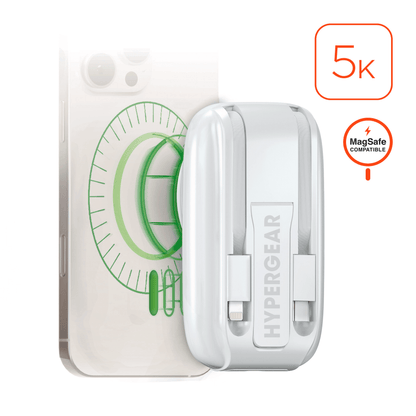 HyperGear Mag Grip Go 5000mAh Wireless Power Bank New Era Fashion LLc