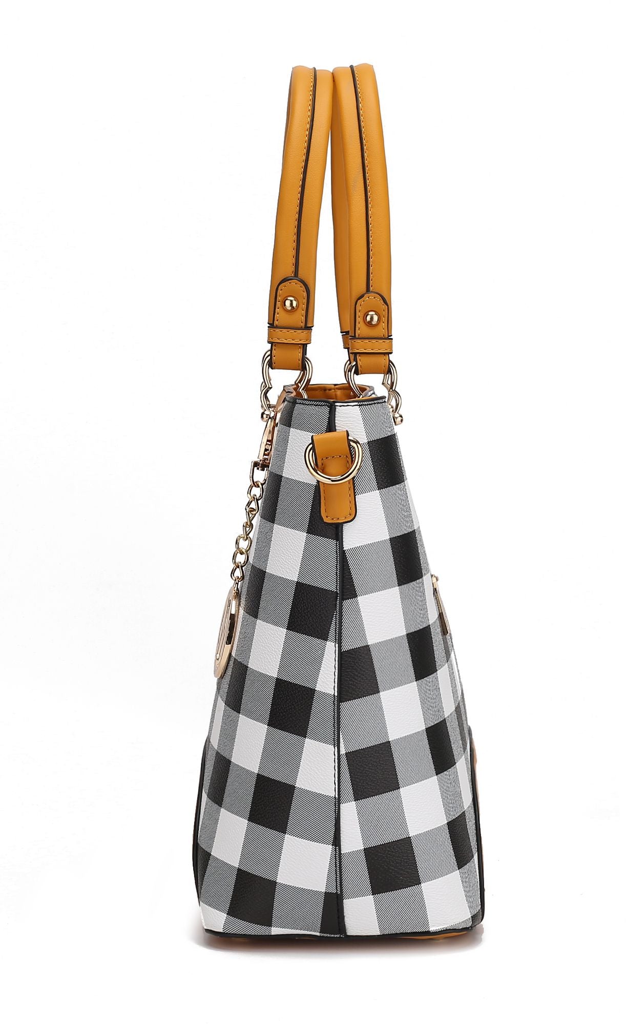 MKF Collection Gabriella Checkers Handbag with Wallet by Mia k New Era Fashion LLc