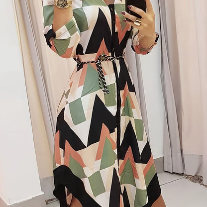 Elegant Summer High Waist Fashion Ditsy Floral Print Dress; Slim Temperament Maxi Dresses; Women's Clothing New Era Fashion LLc