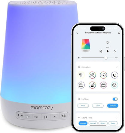 Baby Sound Machine Momcozyr Baby Sleeping with Night Light, New Era Fashion LLc