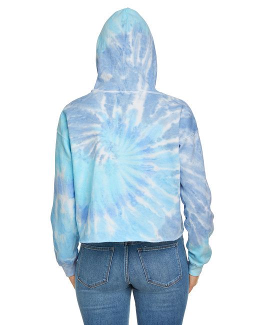 Ladies' Cropped Hooded Sweatshirt - LAGOON - S New Era Fashion LLc
