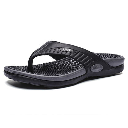 Men's flip-flops; breathable beach shoes; massage soles; men's sandals New Era Fashion LLc