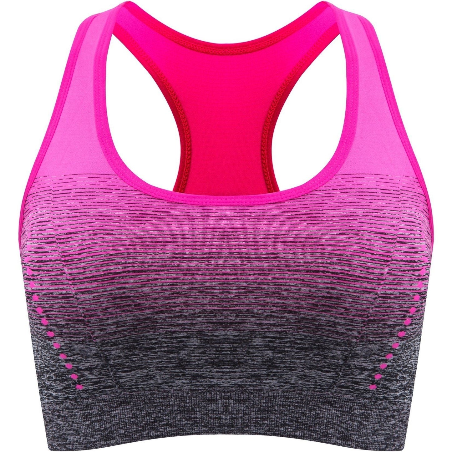 1pc/2pcs/3pcsMedium Support Two Tone Racer Back Sports Bra, Fitness Workout Running Yoga Bra New Era Fashion LLc