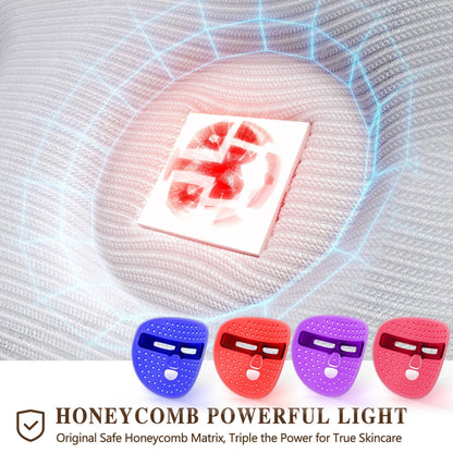 LED Face Mask Facial Care Tool, Red Light Therapy Mask for Face for Skincare at Home Travel New Era Fashion LLc