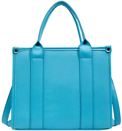 Roecytu PU Tote Bag for Women Simple Large-capacity Tote Bag Crossbody Tote Bag Messenger bag Handbag Zipper Fashion Tote Bag New Era Fashion LLc