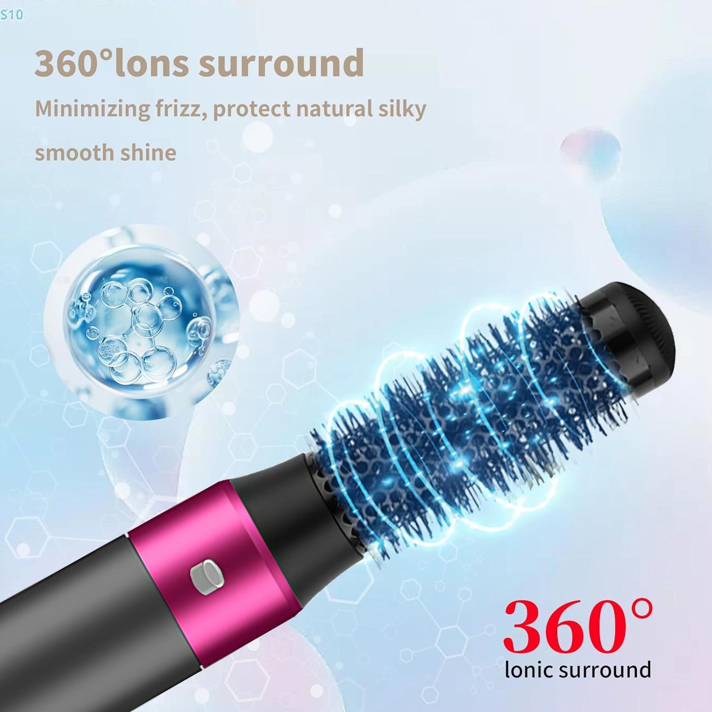 5 in 1 Hair Dryer Brush Kit, Blow Dryer Brush for Drying, Straightening, Volumizing, Curling and Styling Hair - 1000W - Gold New Era Fashion LLc