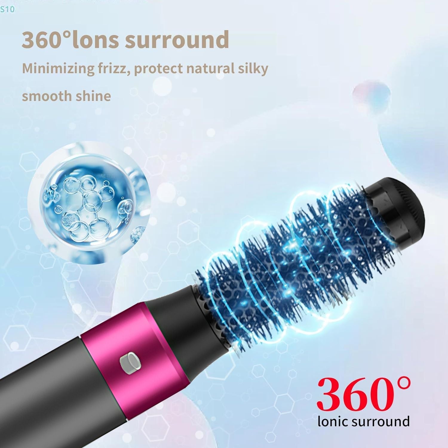 5 in 1 Hair Dryer Brush Kit, Blow Dryer Brush for Drying, Straightening, Volumizing, Curling and Styling Hair - 1000W - Gold New Era Fashion LLc