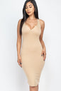 Split Neck Tank Mini Bodycon Dress New Era Fashion LLc
