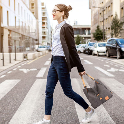 Ladies Canvas Tote Bag Multifunctional Purse Handbag Adjustable Shoulder Rucksack Convertible Backpack Wear-Resistant Dirt-Proof For Women School Office Travel New Era Fashion LLc