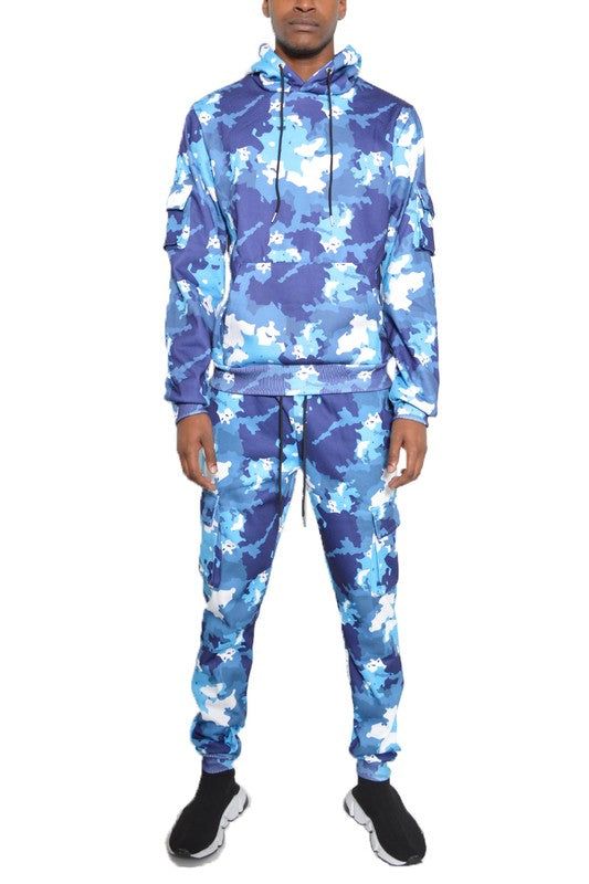 Premium Full Camo Cotton Hoodie Sweat Set - Perfect for Outdoor Adventures New Era Fashion LLc