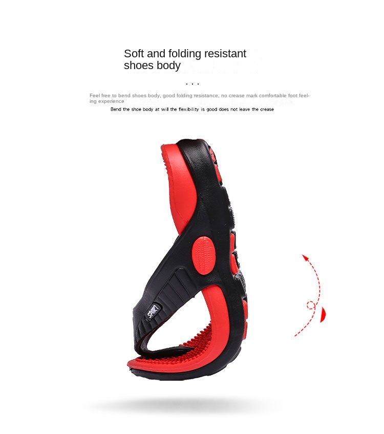 Men's flip-flops; breathable beach shoes; massage soles; men's sandals New Era Fashion LLc