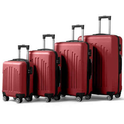 FCH Curved Vertical Stripe 4-in-1 Trolley Case - Retro Red New Era Fashion LLc