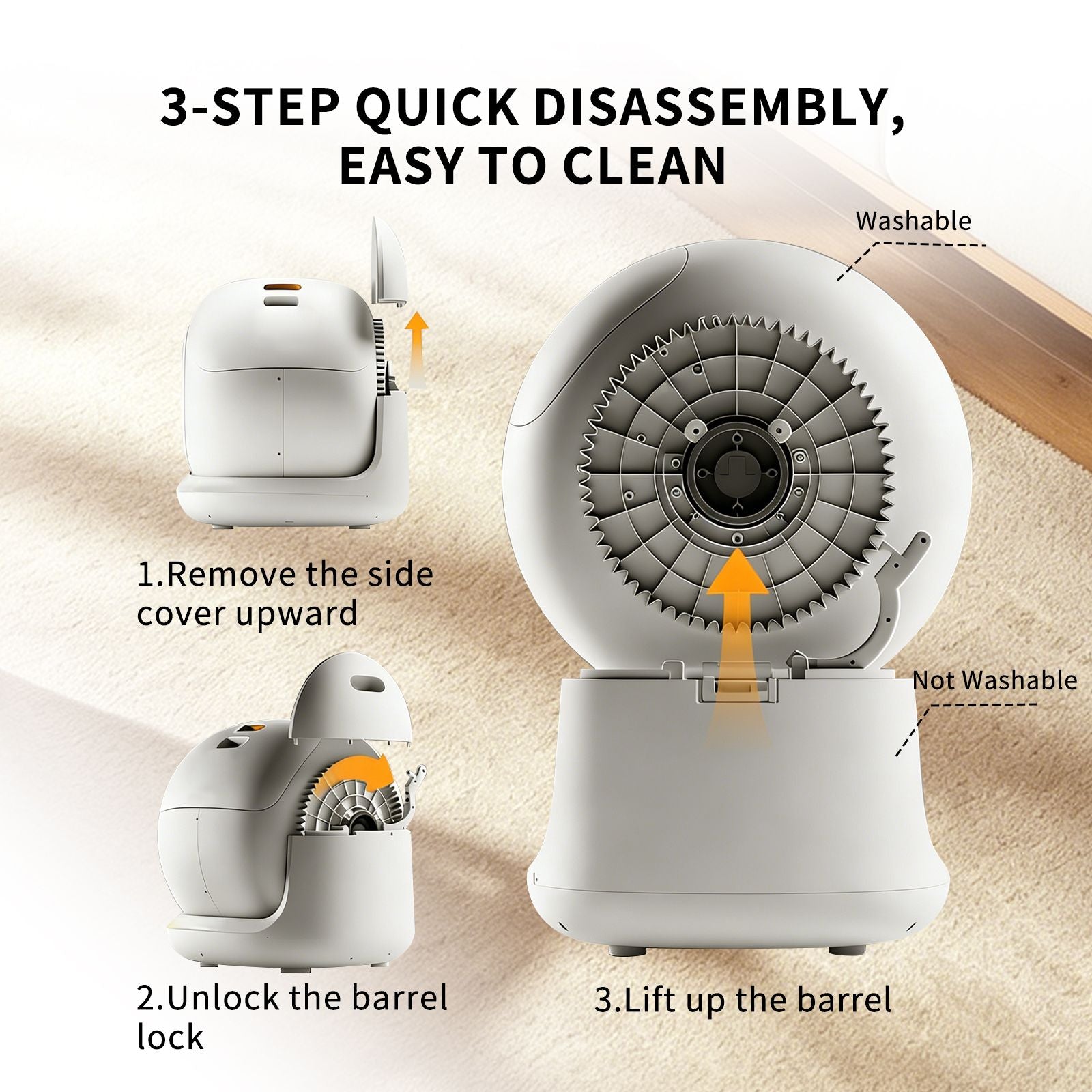 Self-Cleaning Cat Litter Box | Fully Enclosed Automatic, App Control, Extra Large Space | Smart Pet Toilet Tray New Era Fashion LLc