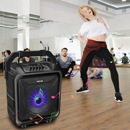 Portable Wireless Party Speaker with Disco Lighting New Era Fashion LLc