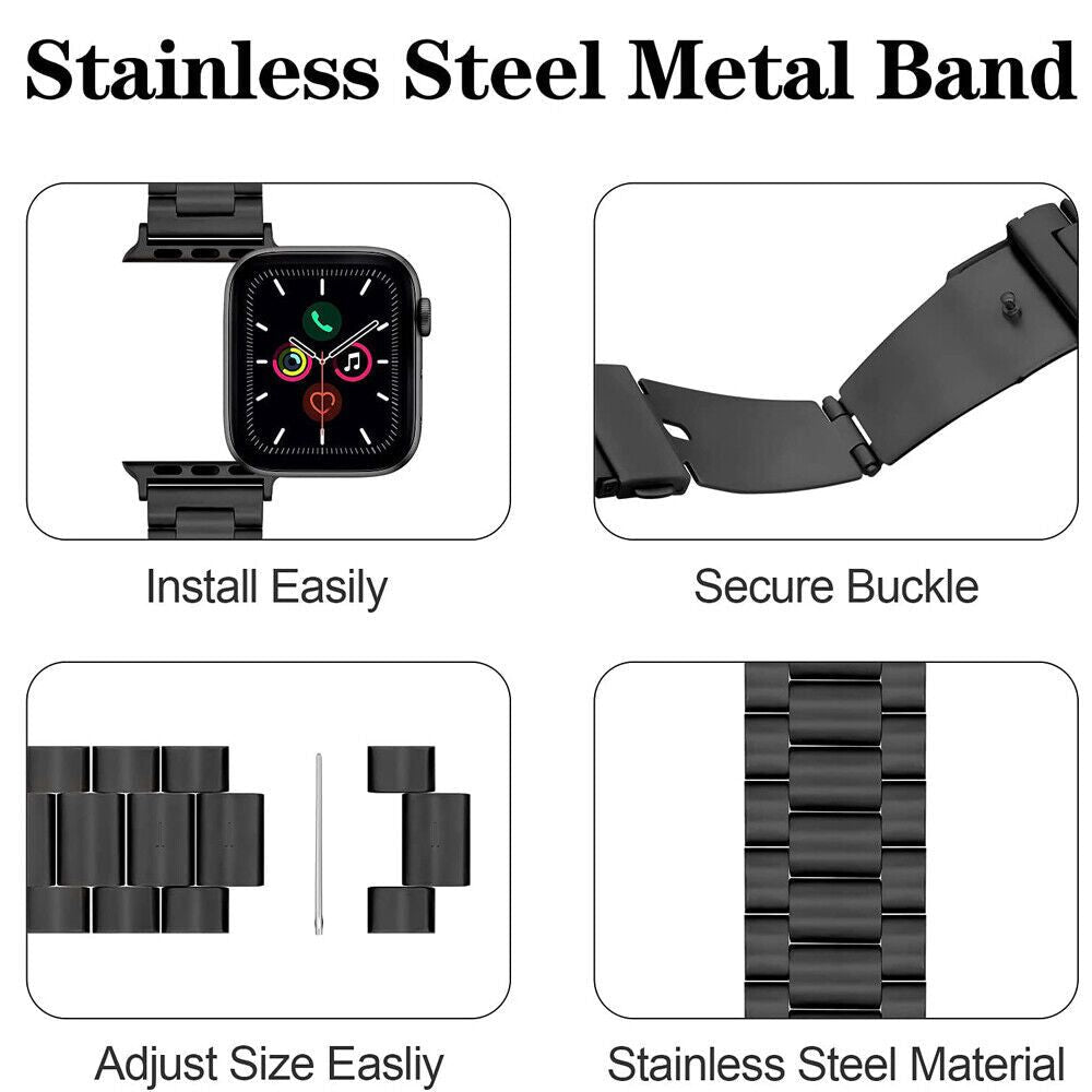 Stainless Steel For Apple Watch iWatch Band 8 7 6 5 4 3 2 SE 38/41/40/42/44/45mm New Era Fashion LLc