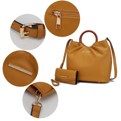 MKF Collection Leilani Vegan Leather Tote Bag with Wallet by Mia k New Era Fashion LLc
