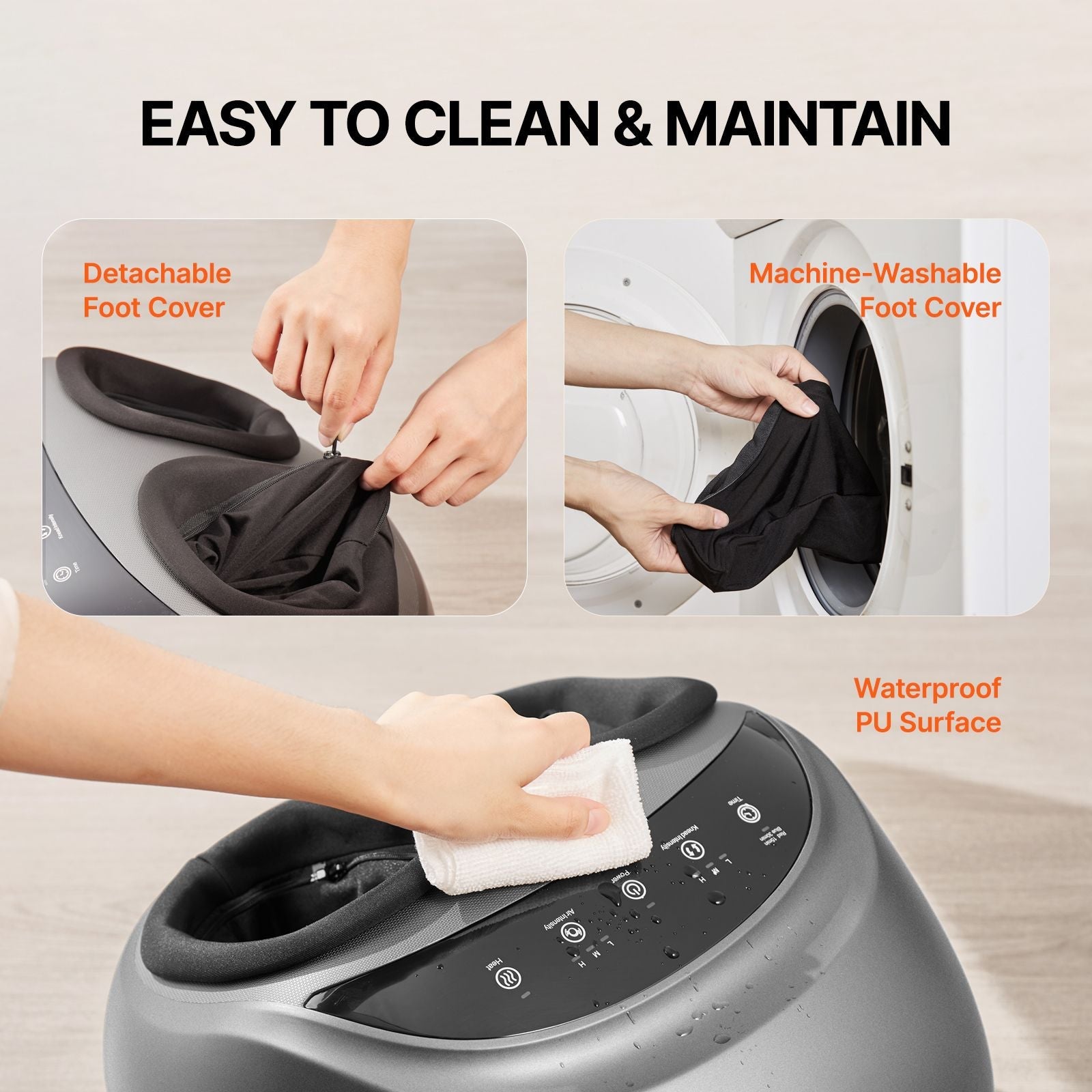 Foot Massager Machine with Heat, Deep-Kneading, Compression, and Shiatsu for Plantar Fasciitis, Neuropathy, Gifts for Men, Women - Fits up to Men Size 12 New Era Fashion LLc