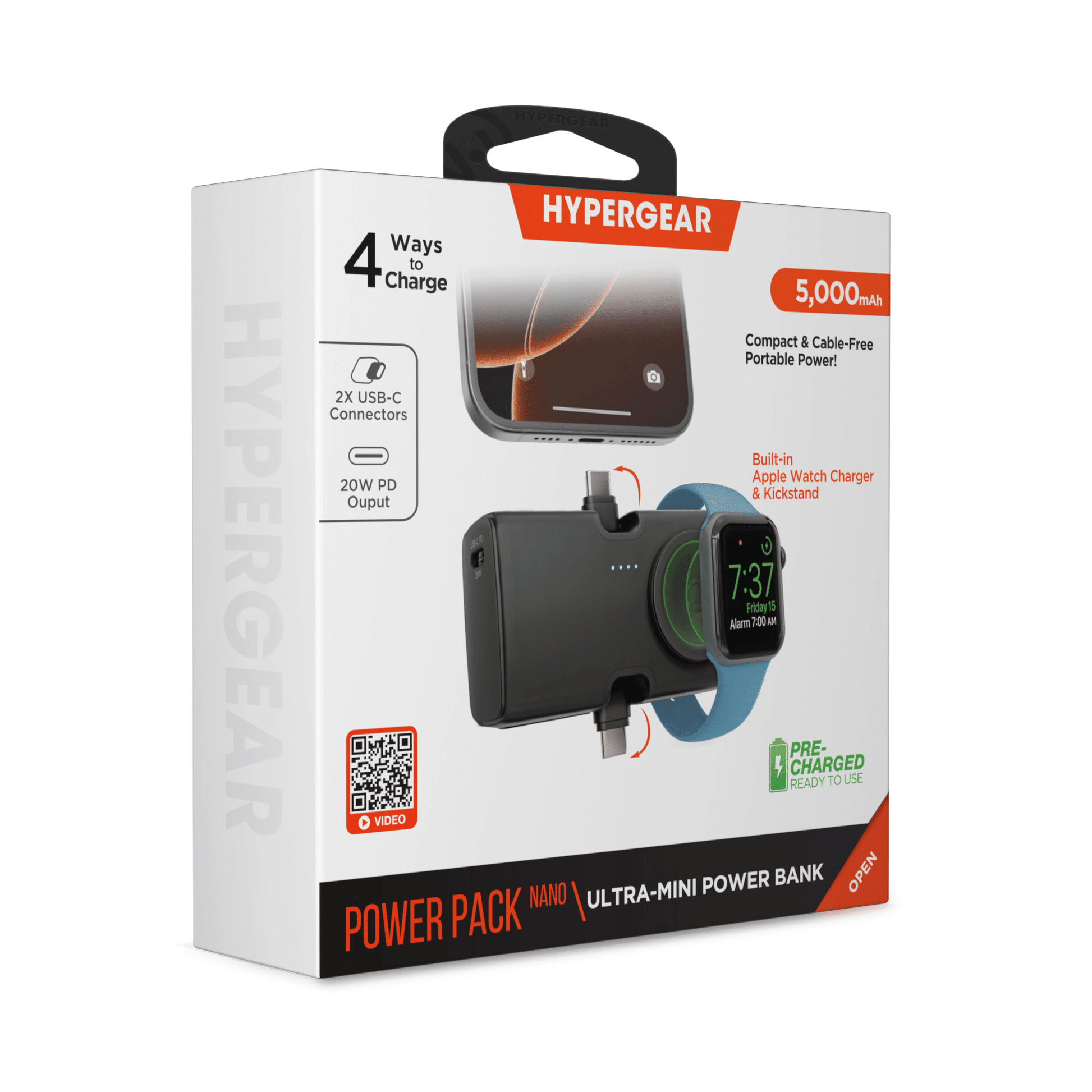 HyperGear Power Pack Nano 5000mAh Power Bank New Era Fashion LLc