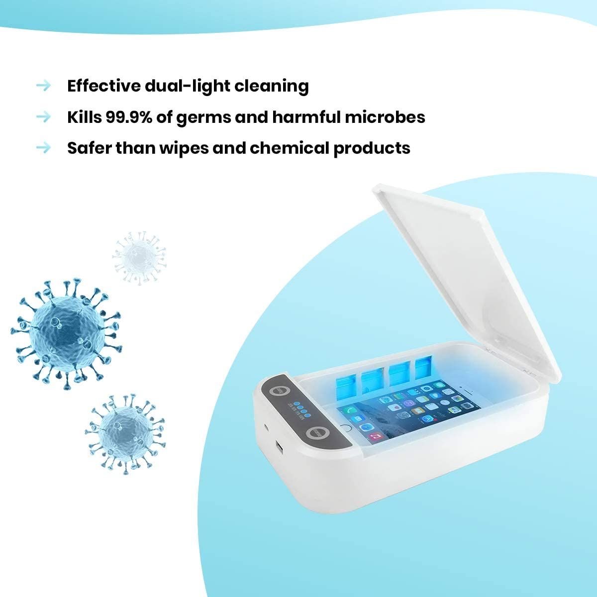 SaniCharge 3 in 1 Sanitize And Charge Your Cellphone Also Enjoy Aromatherapy New Era Fashion LLc