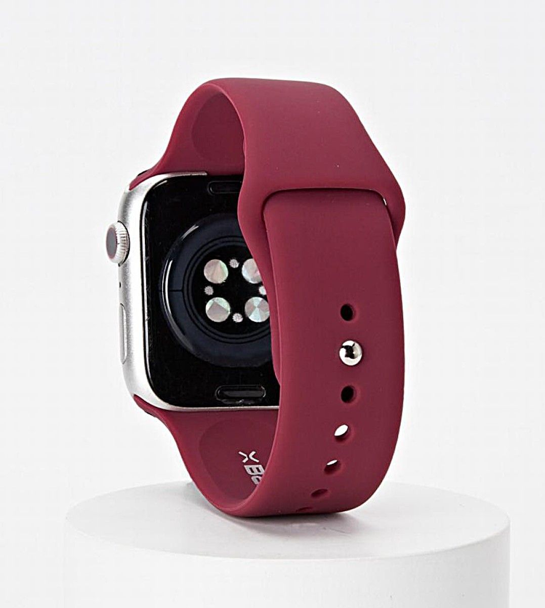 White Silicone Watch Band Made for Apple Watch - Large (42/44/45/49mm) New Era Fashion LLc