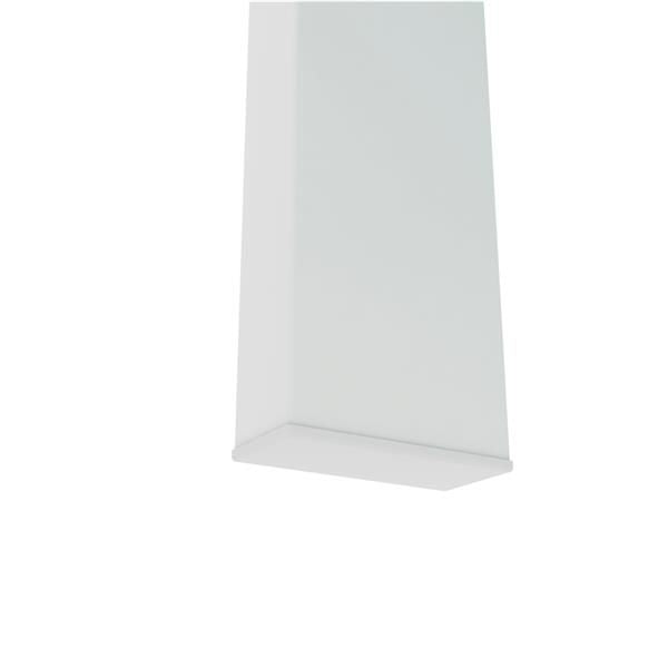 White Coffee Table, Clear Coffee Table, Modern Side Center Tables for Living Room, Living Room Furniture New Era Fashion LLc
