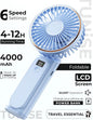 Portable Handheld Fan, Portable Fan Rechargeable, 4000mAh, 180° Adjustable, 6 Speed Wind, Display Electricity in Real Time, USB Rechargeable Foldable F an, Quiet Personal Fan as Power Bank New Era Fashion LLc