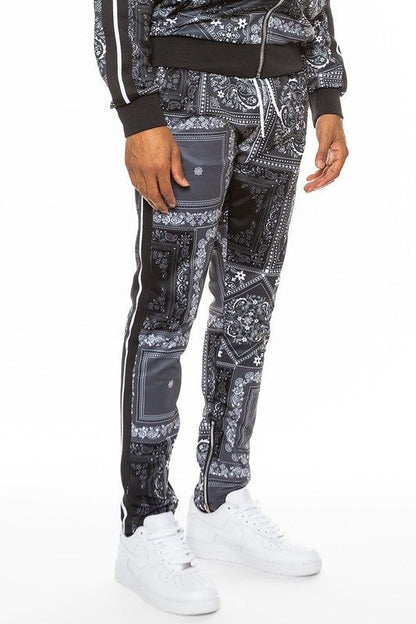 Weiv Paisley Bandana Print Track Pants New Era Fashion LLc