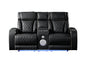 Fortuner Modern Style Upholstery Recliner Loveseat Made with Wood & Massage Function Included-Black New Era Fashion LLc