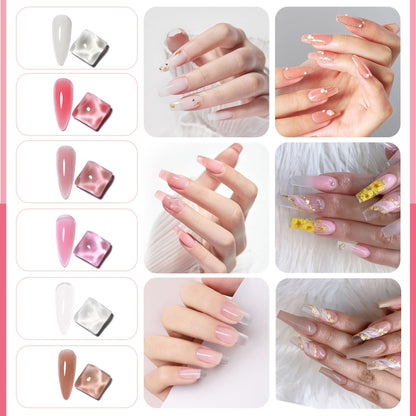 Poly Gel Nail Kit, Poly Nail Gel Kit with UV Lamp for Beginners with Everything, Gel Extension Nail Kit with Slip Solution New Era Fashion LLc