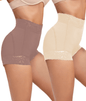 2 Pack Tummy Control Underwear for Women High Waisted Butt Lifting Panties Lace Breathable Comfortable Briefs New Era Fashion LLc