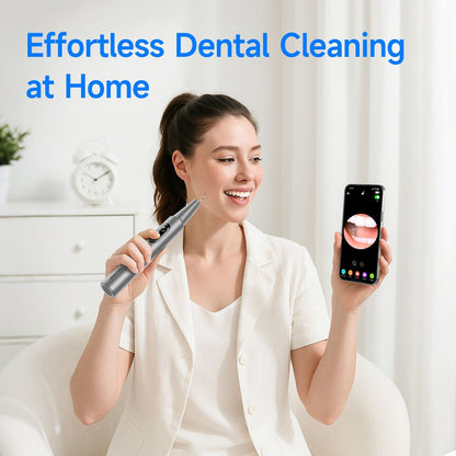 Home stone-removing device, visual ultrasonic dental cleaner for removing tartar and dental plaque, crescent-shaped dental cleaning tool New Era Fashion LLc