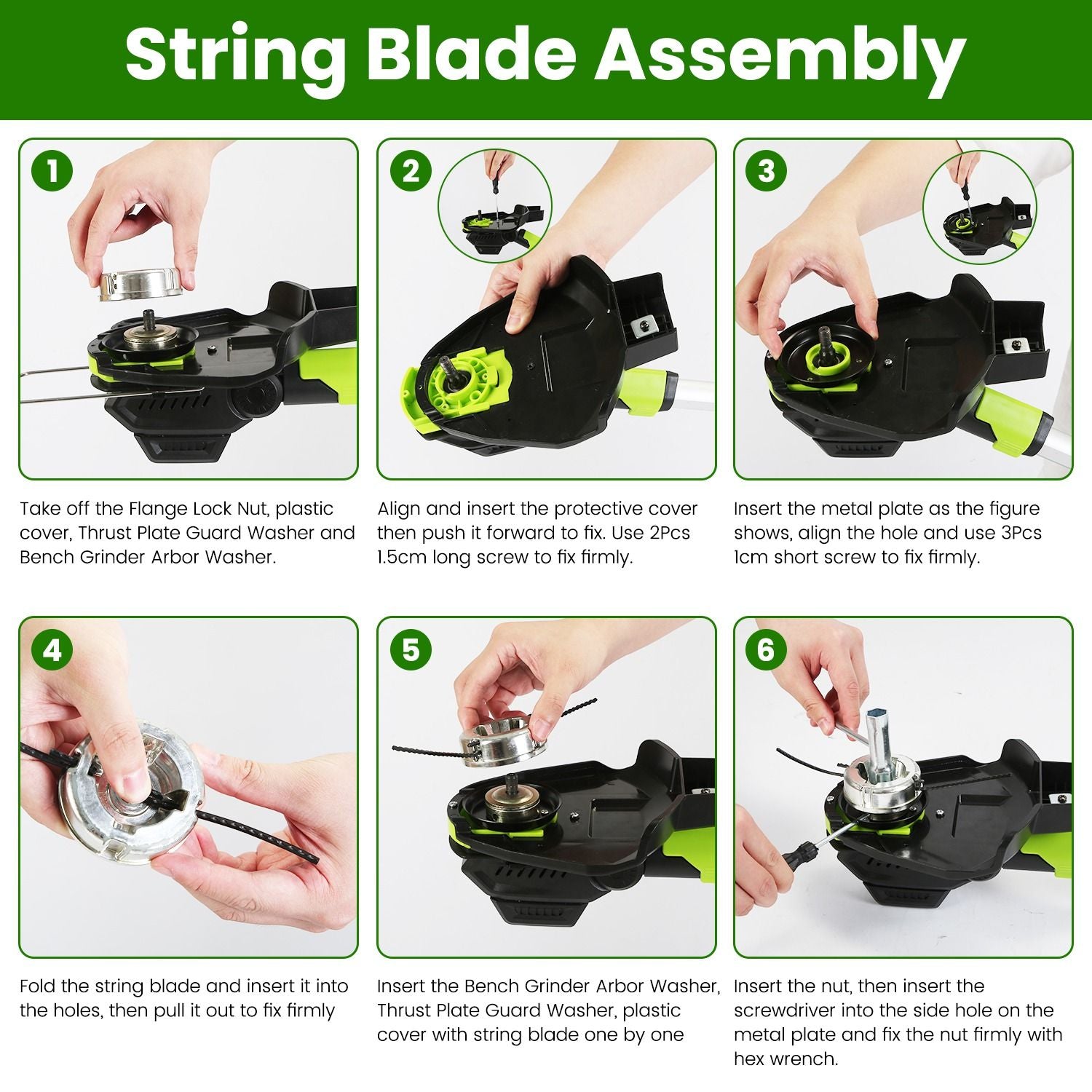 21V Electric Weed Edger Cordless String Trimmer Grass Mower Eater Bush Cutter with 16800RPM 2x 3000mAh Batteries 3.6-4.6FT Length 90° Rotatable Angle Saw Blade Steel Blade String Blade New Era Fashion LLc