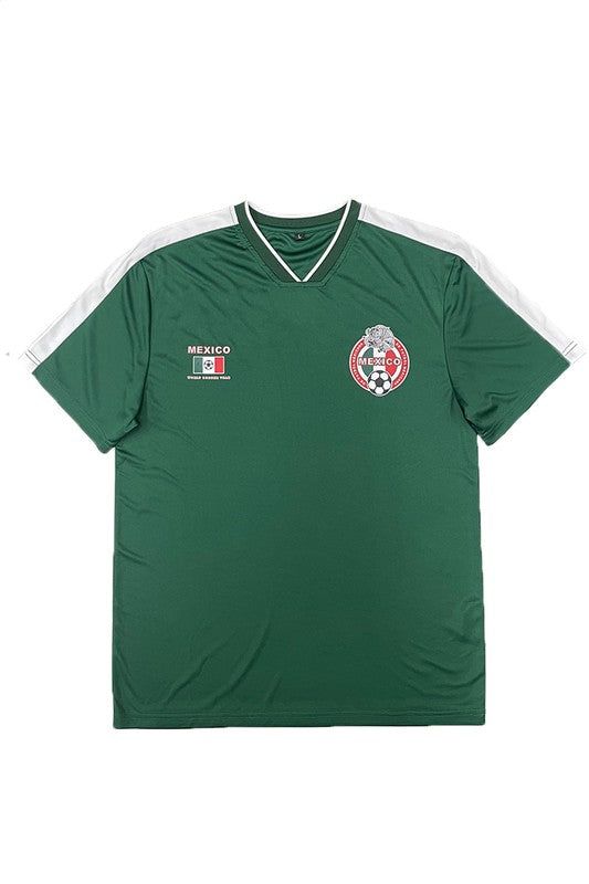 UNISEX MEXICO TEAM WORLD SOCCER JERSEYS TOP New Era Fashion LLc