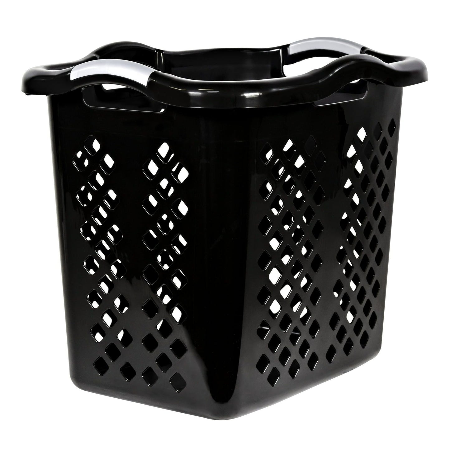 Lamper 2 Bushel Laundry Basket, Black/Silver New Era Fashion LLc