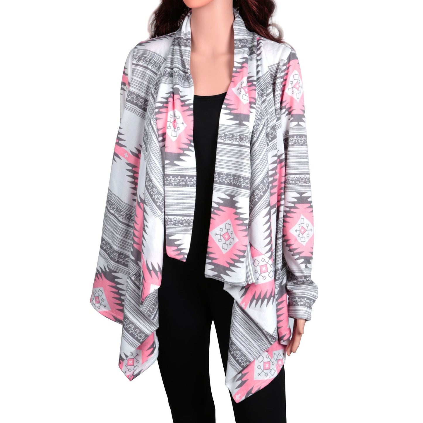 Women Open Front Cardigan Long Sleeve Shawl Neck Breathable Cardigan Well Collection New Era Fashion LLc