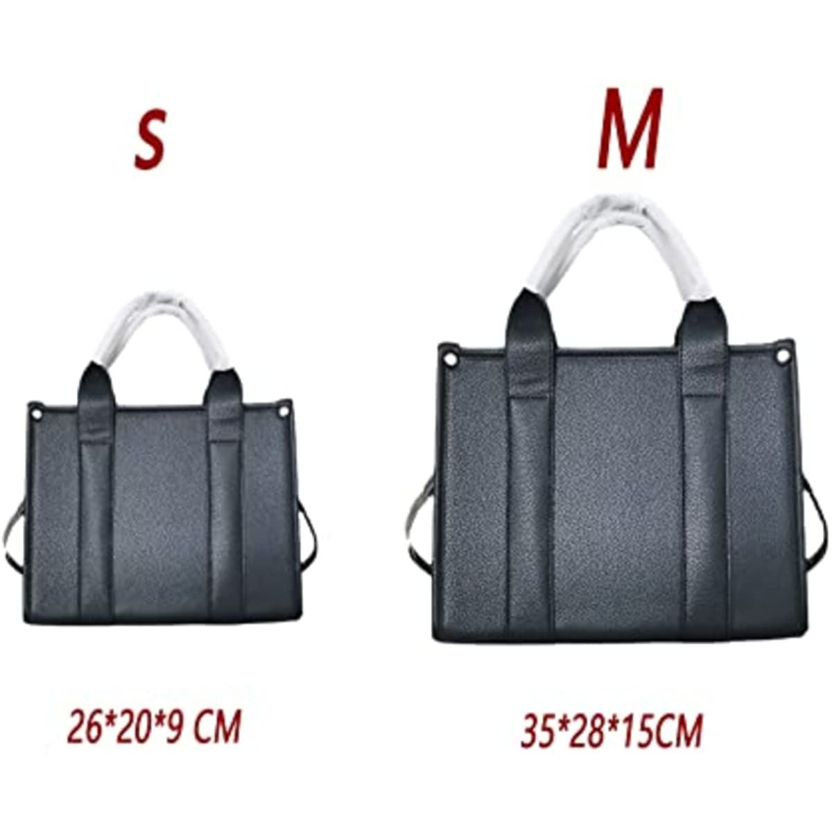 Roecytu PU Tote Bag for Women Simple Large-capacity Tote Bag Crossbody Tote Bag Messenger bag Handbag Zipper Fashion Tote Bag New Era Fashion LLc