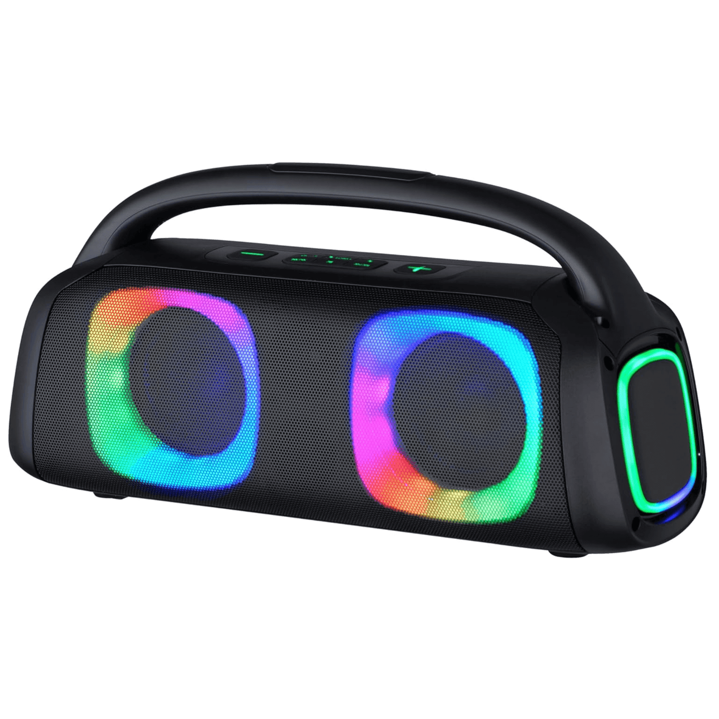 IQ Sound Portable Bluetooth Speaker with RGB Lights and TWS-Enhanced Stereo Sound New Era Fashion LLc