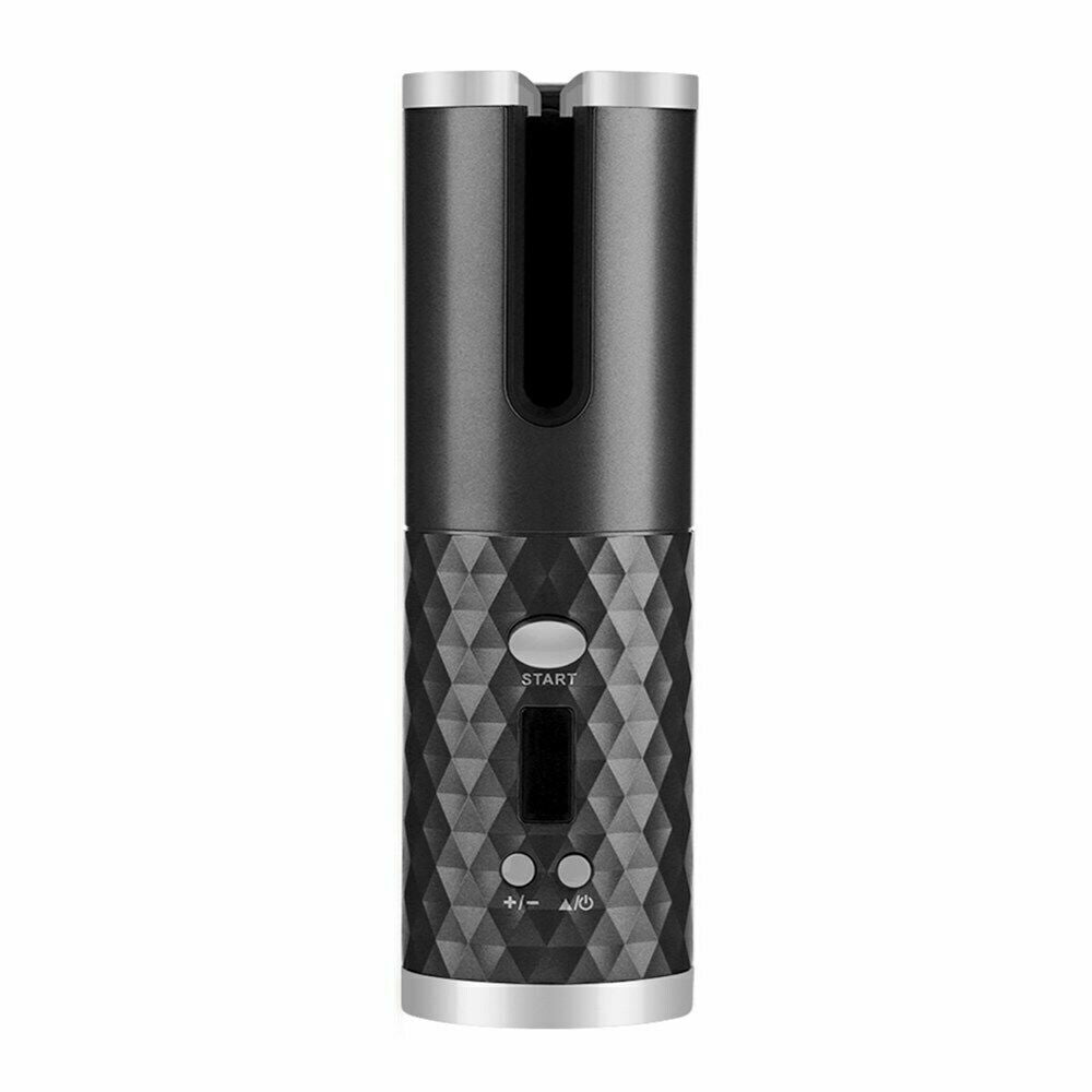 Hair Curler LCD Cordless Auto Rotating Waver Curling Iron Ceramic Wireless USA New Era Fashion LLc