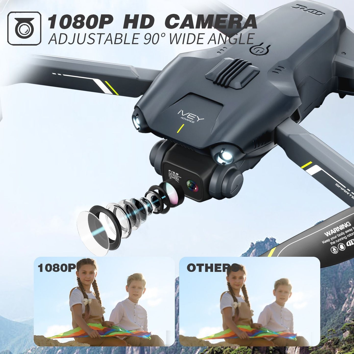 4DRC V28 Drone With 4K HD Dual Camera WiFi FPV 3D Flips Rc Quadcopter US New Era Fashion LLc