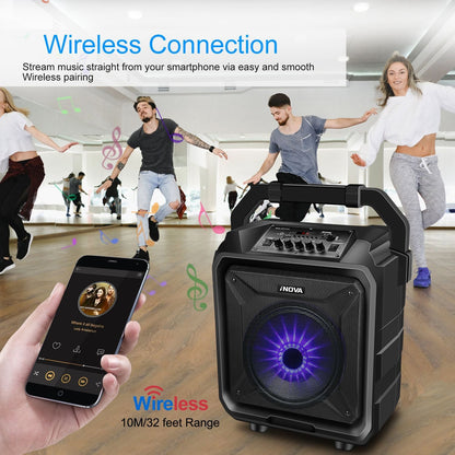 Portable Wireless Party Speaker with Disco Lighting New Era Fashion LLc