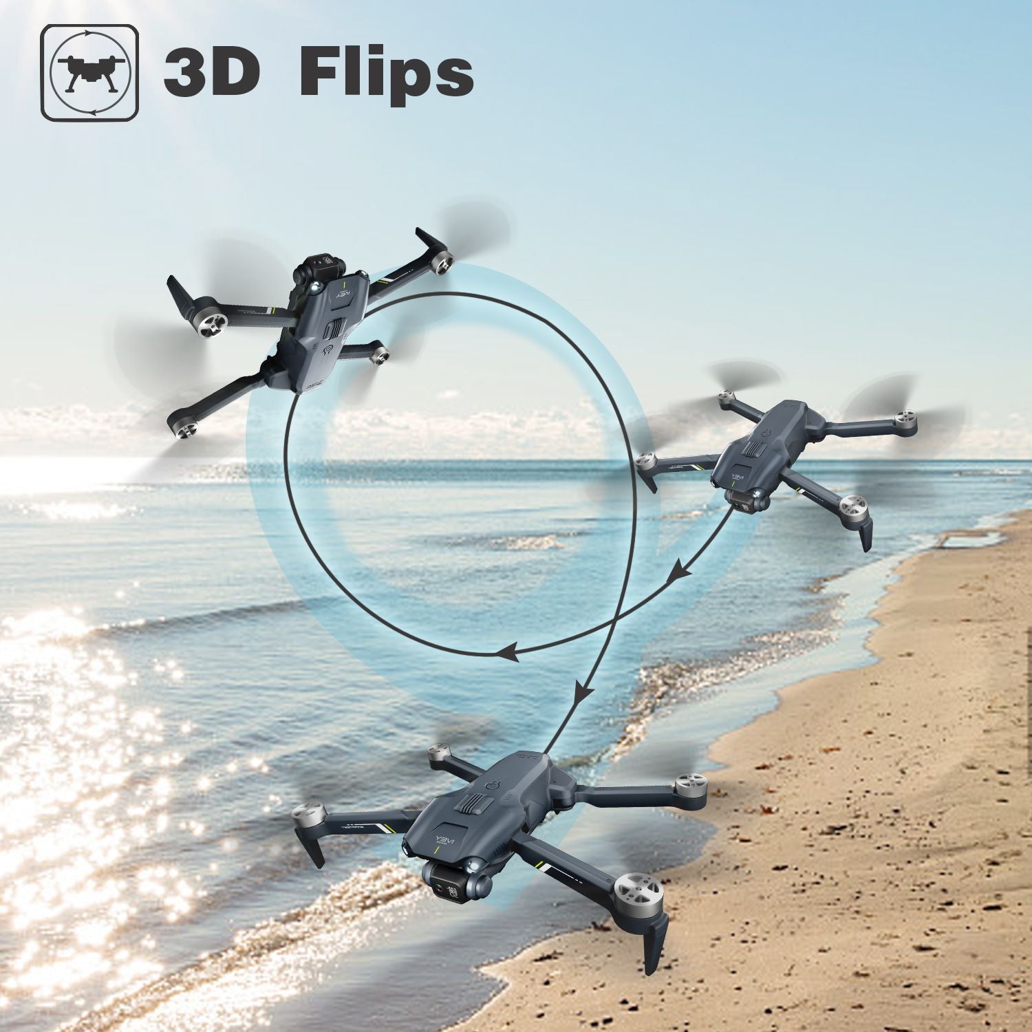 4DRC V28 Drone With 4K HD Dual Camera WiFi FPV 3D Flips Rc Quadcopter US New Era Fashion LLc