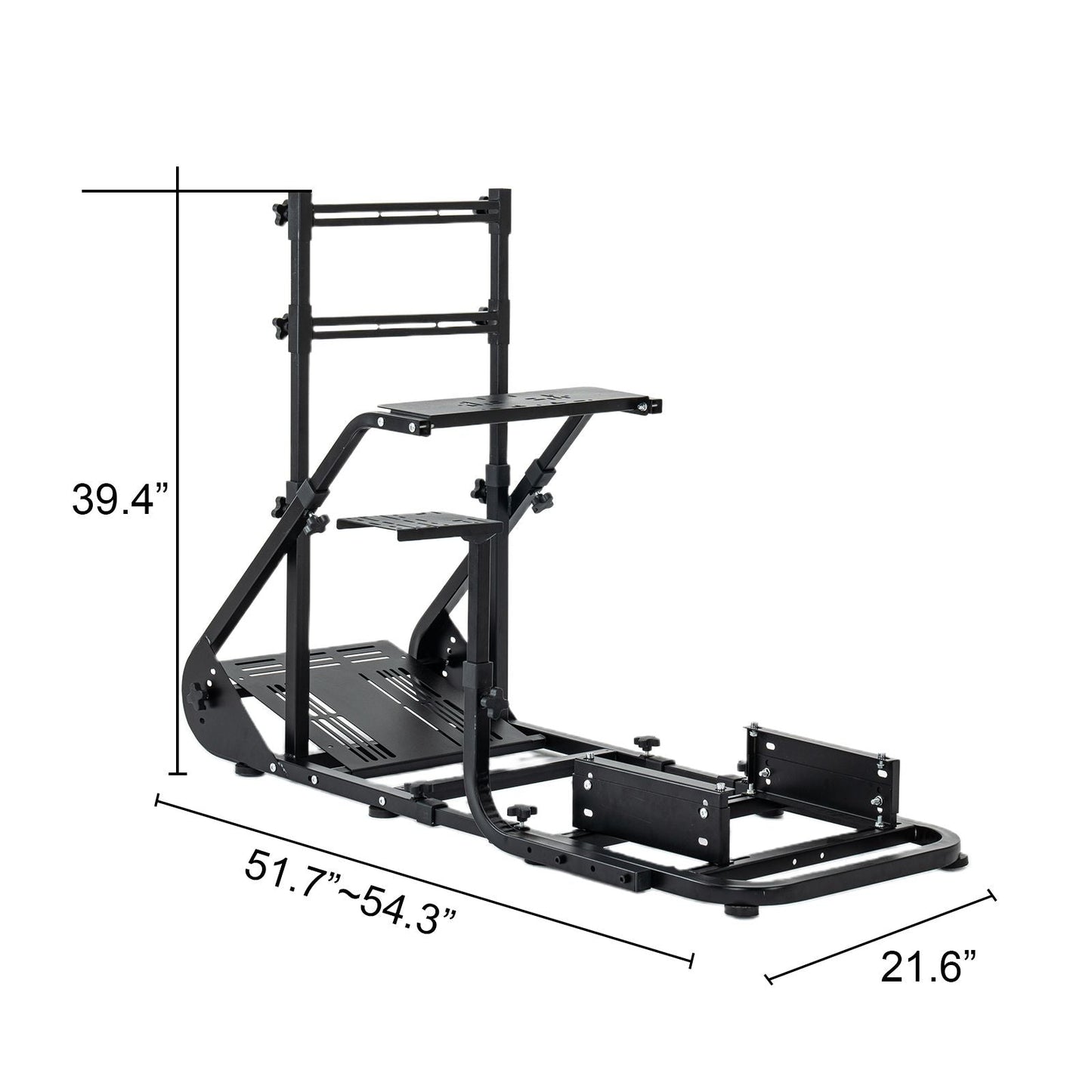 Enhanced and stable racing wheel cockpit, compatible with Fanatec, PXN, Thrustmaster, and Logitech adjustable driving simulators, excluding handbrake, pedals, and monitor -No self pick up New Era Fashion LLc