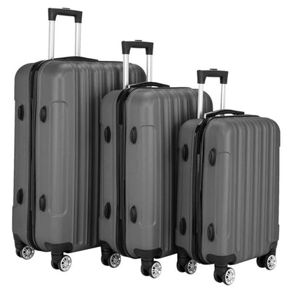 3-in-1 Multifunctional Large Capacity Traveling Storage Suitcase Luggage Set Dark Gray New Era Fashion LLc