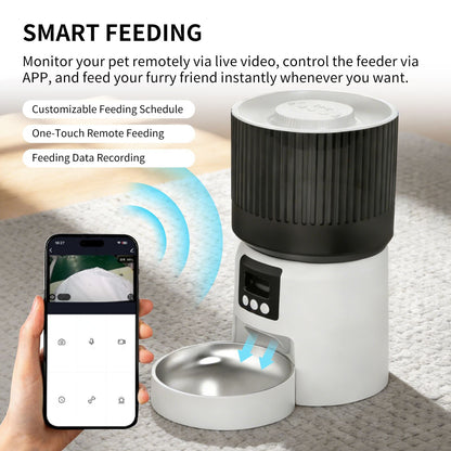 Intelligent fully automatic pet feeder, timed and quantified feeding, remote control is more worry free New Era Fashion LLc