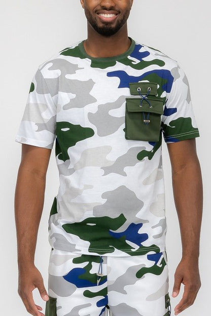 Weiv Full Camo Short Sleeve TShirt New Era Fashion LLc