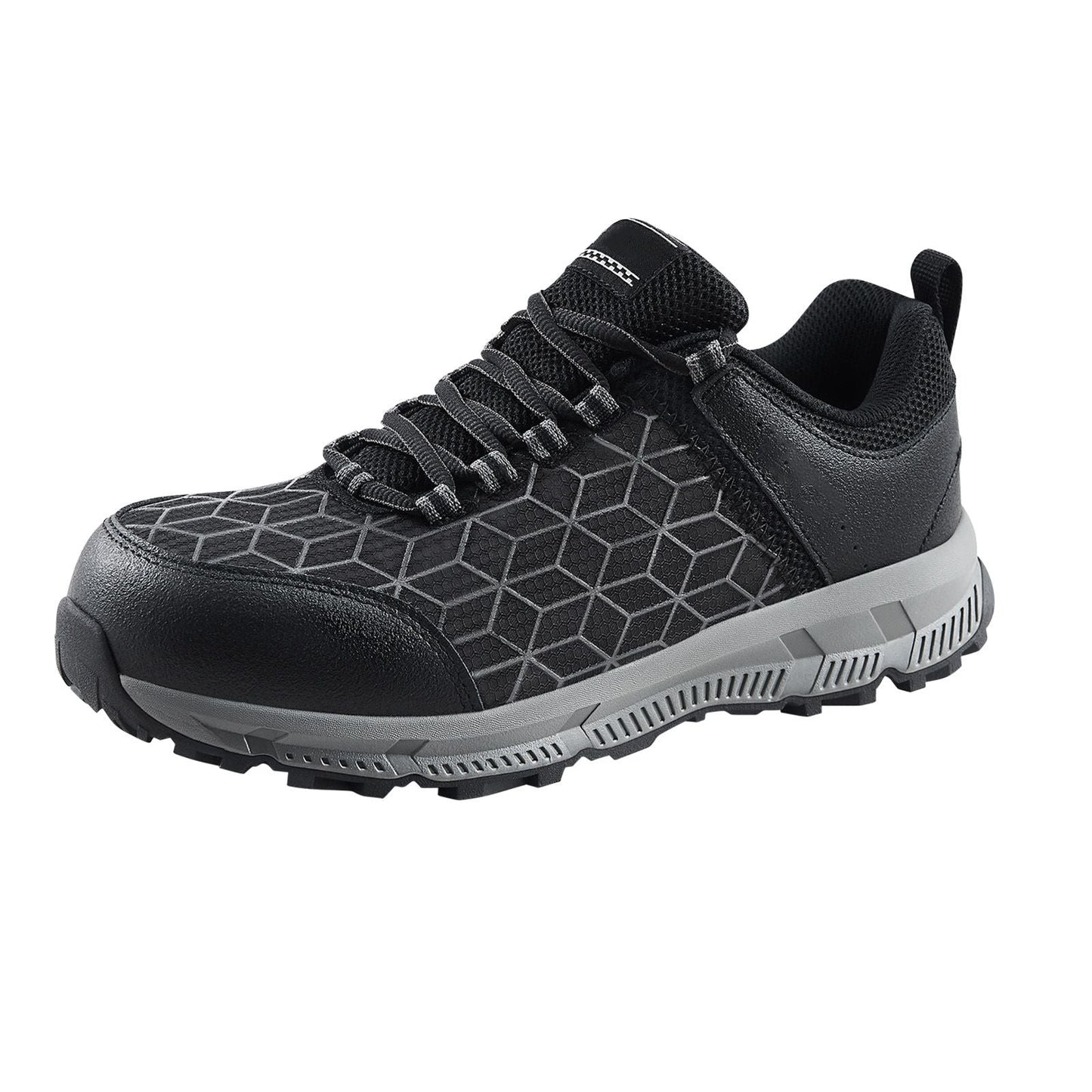 Steel Toe Shoes for Men, US Size 8.5 Wide, Men's Cushion Sport Safety Toe Athletic Work Shoe, Indestructible Safety Sneakers Lightweight,Breathable Industry Construction Work Shoes, Black New Era Fashion LLc