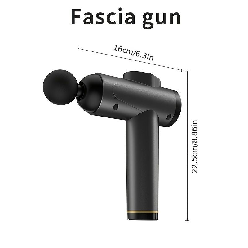 1pc High Frequency Massage Gun Professional Muscle Relaxation Fitness Relaxation Electric Massager With Portable Bag Therapy Fascia Gun New Era Fashion LLc