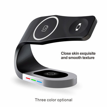 Wireless Charging Station; 3 In 1 Magnetic Fast Charging Wireless Charger Stand For Iphone 14/13/12/11/Pro/X/Max/XS/XR/8/Plus; IWatch7/6/5/4/3/2/SE Airpods 3/2/Pro New Era Fashion LLc