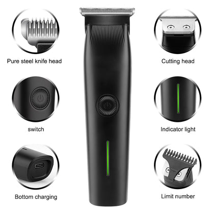 Beard Trimmer, 3 in 1 Hair Clippers and Mens Grooming Kit, Face, Nose, Ear Hair Trimmer - Black New Era Fashion LLc